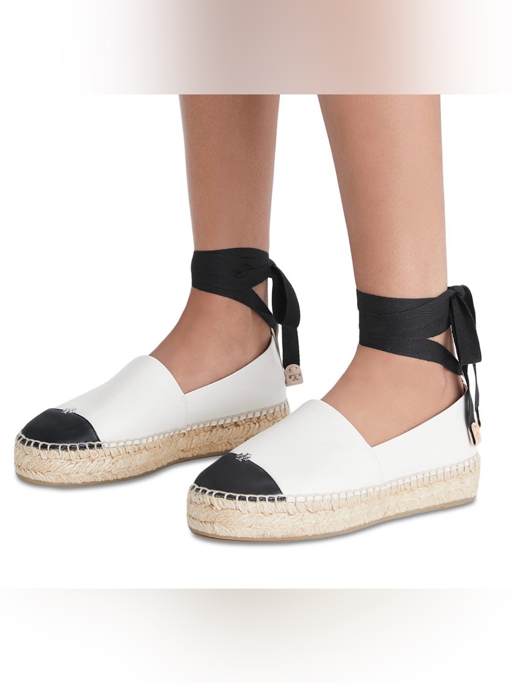 NIB Tory Burch Women's Cap Toe Espadrilles - Picture 2 of 6